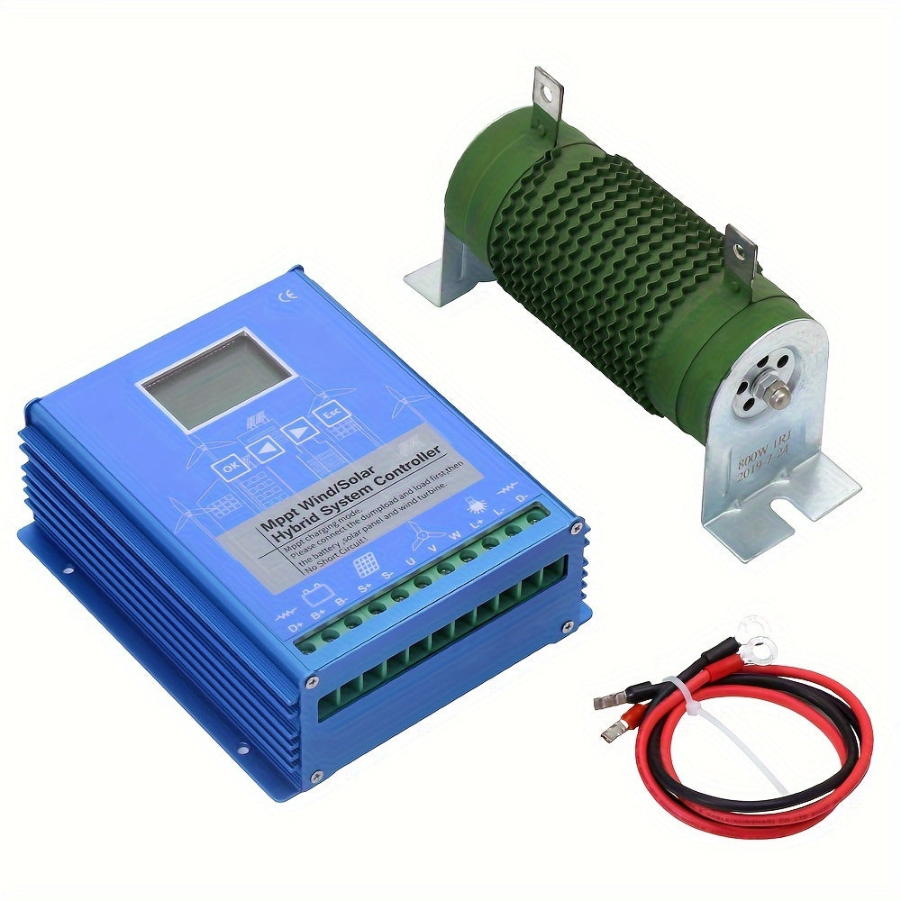 2000W Wind Zonne-Omvormer – Hybride MPPT Controller – Off-Grid Laadregelaar – Energie Inverter – 12V/24V/48V Systeem – LCD Display – Automatische Schakelaar