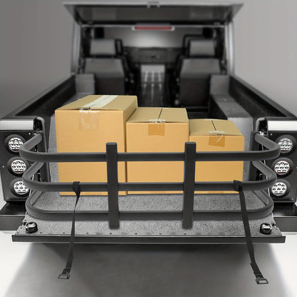 Truck Bed Extender – Truck Laadbak Verlengstuk – Pick-up Bed Verlenger – Laadruimte Verlenging – Cargo Extender Zwart – Verstelbare Lengte 122-155 cm – Duurzame Aluminium Bouw