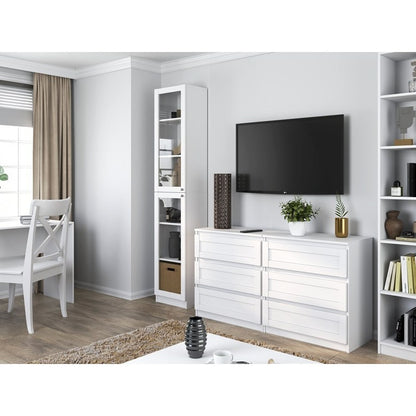 Vitrinekast – Vitrine – Glazen Kast – Displaykast – Opbergkast – 40 cm Breed – 16mm Gelamineerd Spaanplaat – 2 Glazen Deuren