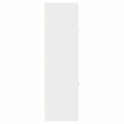 Apotheekkast – Medicijnkastje – Badkamerkast – Opbergkast – Houten Kast – Wit – 30x41x144,5 cm – Gefineerd Hout – Slank Hoog Model