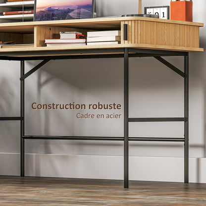 Bureau – Schrijftafel – Computertafel – Werkplek – Computerbureau – Scandinavisch Design – 120x60x76,5 cm – MDF Met Stalen Frame