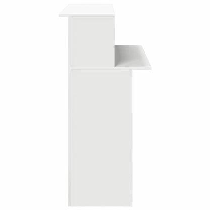 Balie – Receptiebalie – Ontvangstbalie – Kantoorbalie – Bureaubalie – Wit Houten Design – Compacte Afmetingen 100x50x103,5 cm