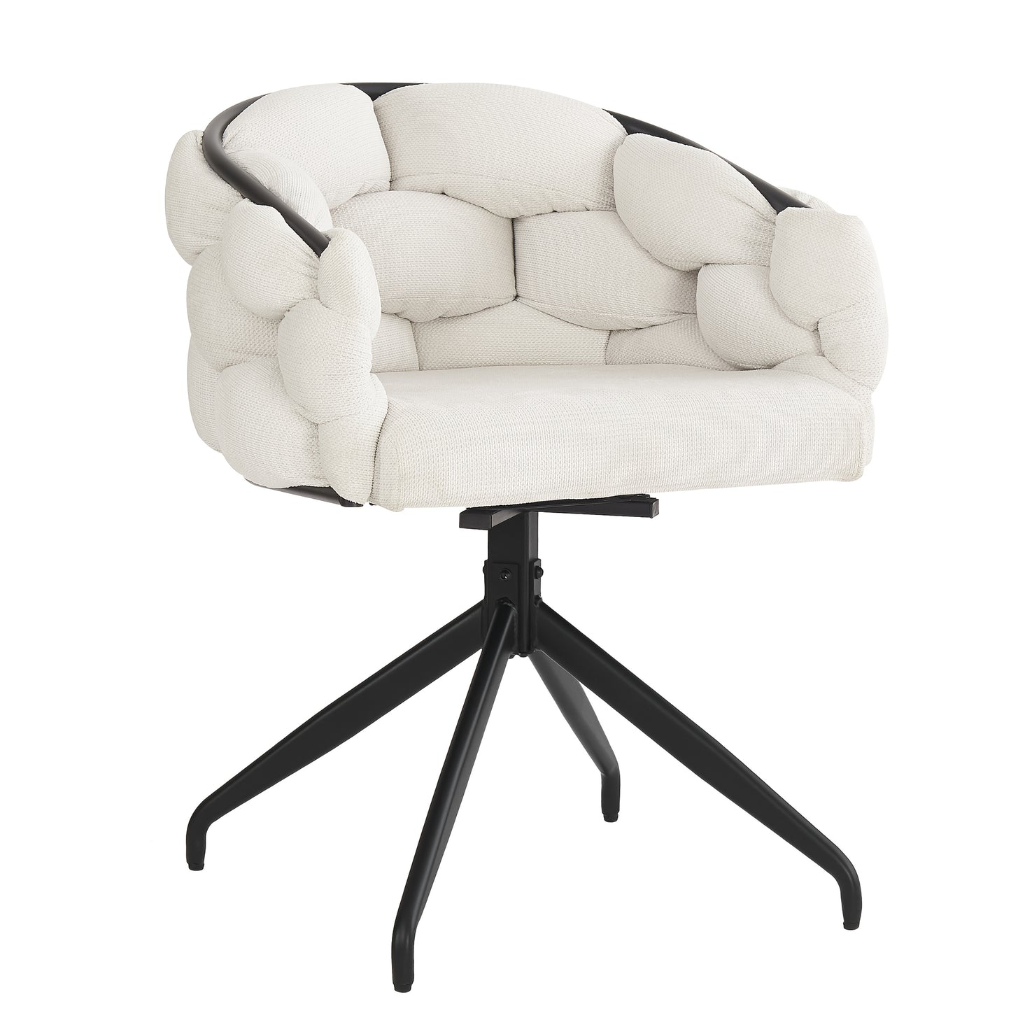Luxury Velvet Chair (set Of 2), Swivel Chair, 360° Swivel, Living Room Chair, Dining Room Chair, Makeup Chair, Modern Stylish Chair, Dining Room Chair with Backrest, Ergonomic Chair, Bubble Chair, Beige, Furniture for Home,