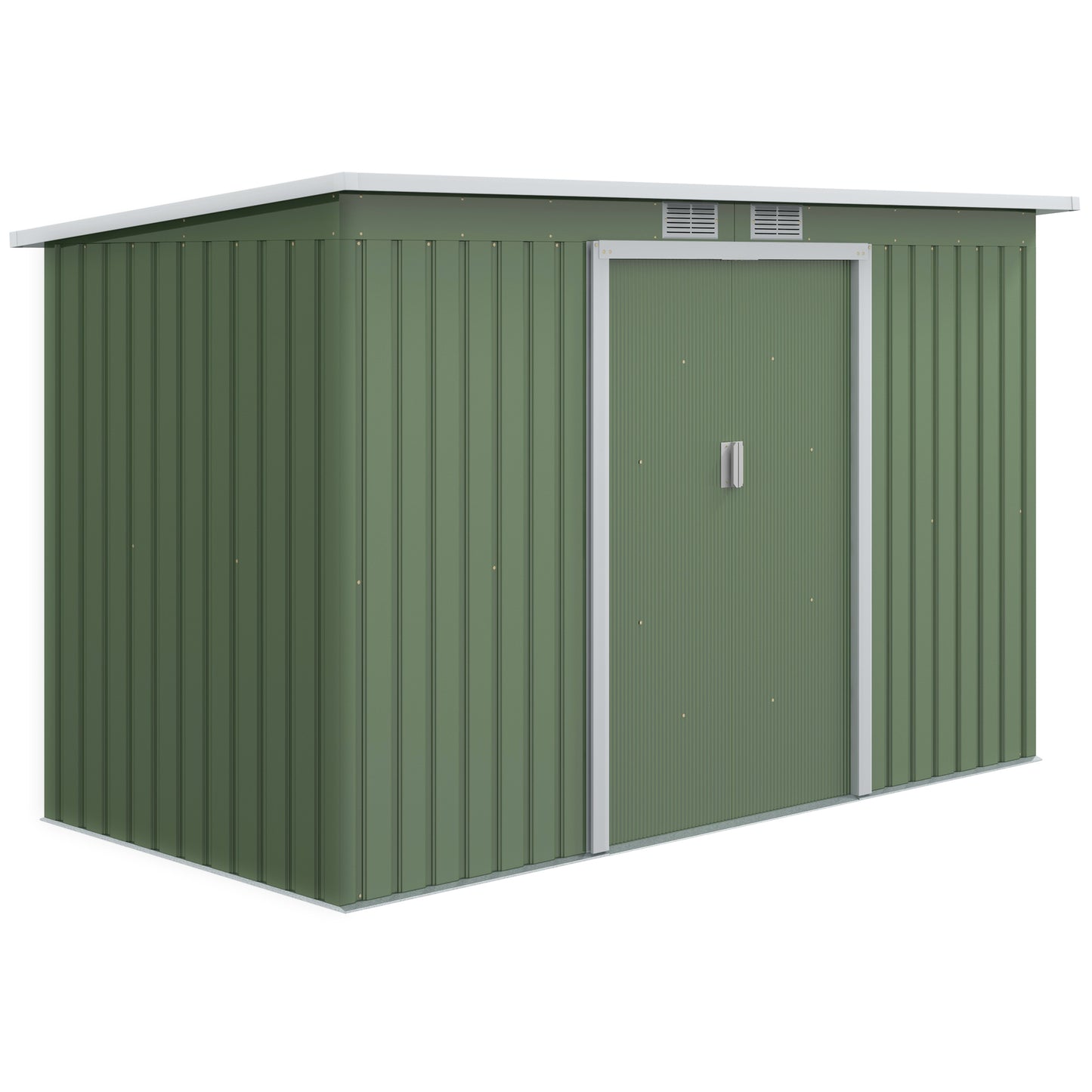 Tuinhuisje – Tuinschuur – Gereedschapsschuur – Berging – Buitenberging – Gegalvaniseerd Staal – Ruime Schuifdeuren 280x130x172 cm