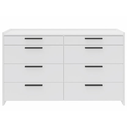 Kast – Opbergkast – Ladekast – Dressoir – Garderobekast – Wit – 6 Lades – Gelamineerd MDF