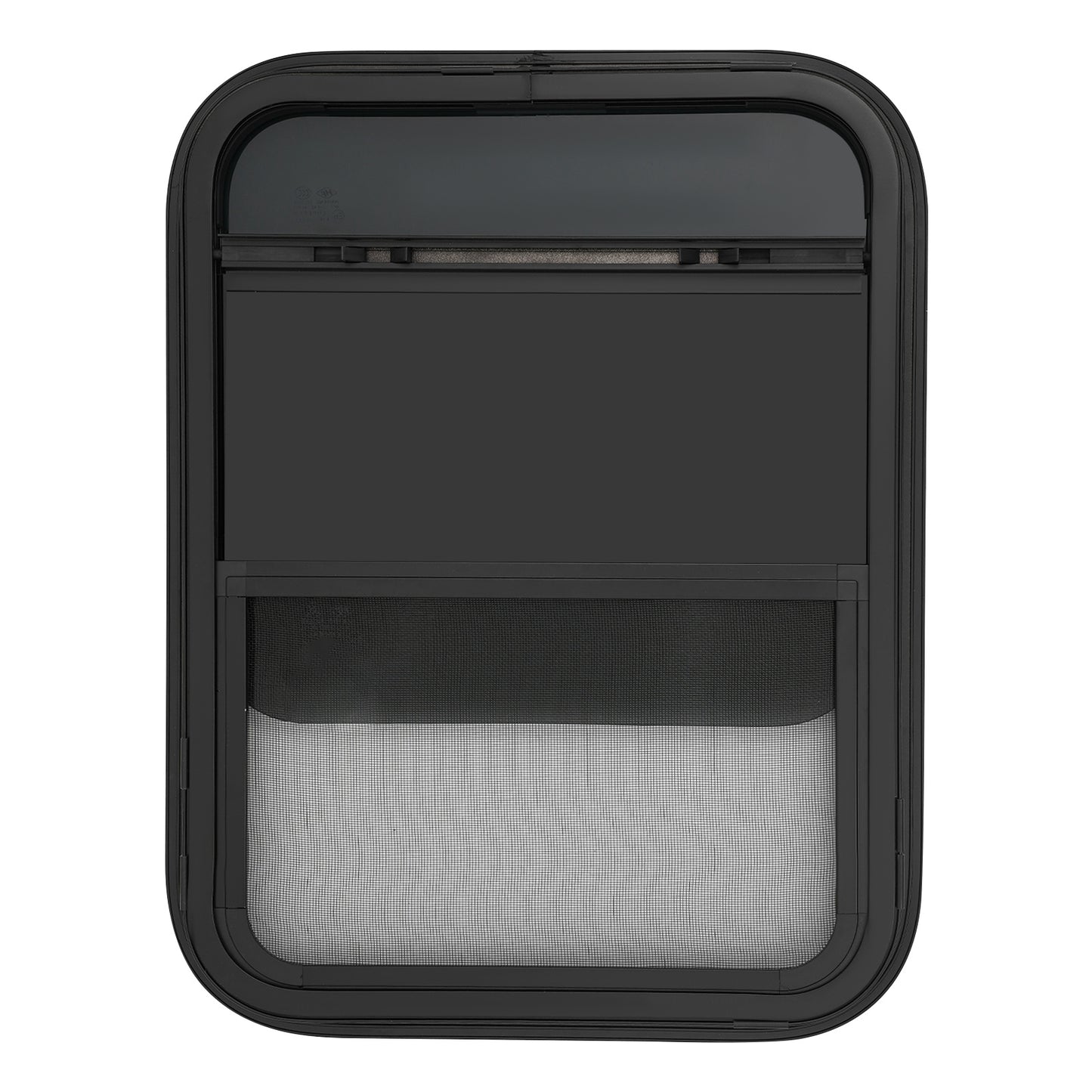 RV Vertical Sliding Window | 450mm x 600mm Single-Sided Mesh Screen, Aluminum Alloy, Brand NaMaSyo