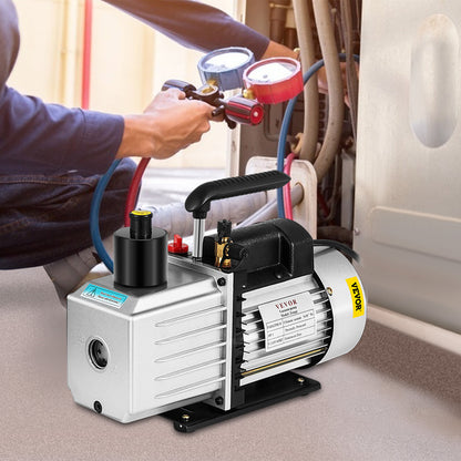 Vacuümpomp – Vacuüm Pomp – Rotary Vane Pomp – HVAC Vacuümpomp – 2 Fasen Vacuümpomp – 1 PK Motor – Aluminium Behuizing