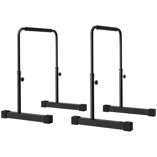 Dipstation – Dip Bars – Krachtstation – Power Tower – Fitnessstation – Verstelbaar 80-105 cm – Stalen Constructie – Maximaal 120 kg Belastbaar