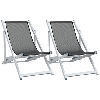 Inklapbare Strandstoel – Strandstoel – Tuinstoel – Campingstoel – Lichtgewicht Aluminium Frame – 3-Verstelbare Zitposities