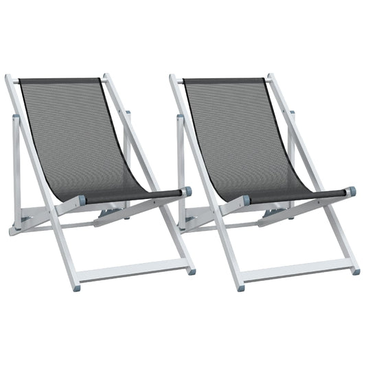 Inklapbare Strandstoel – Strandstoel – Tuinstoel – Campingstoel – Lichtgewicht Aluminium Frame – 3-Verstelbare Zitposities