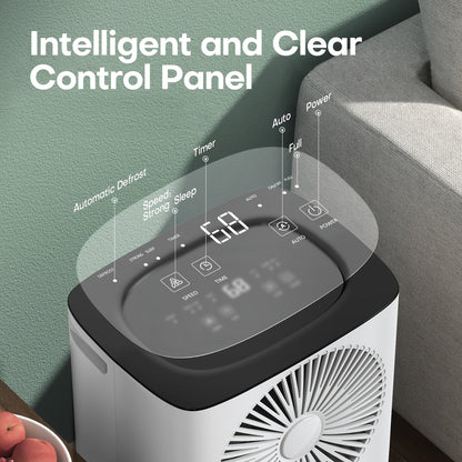 Home Ontvochtiger – Luchtontvochtiger – Vochtbestrijder – Vochtvreter – Air Dehumidifier – 12,5L Dagelijkse Capaciteit – Stil & Automatisch