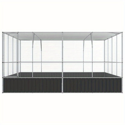Easy to assemble Silvery bird 418x414x212cm portable steelaasy to clean backyard animal cage