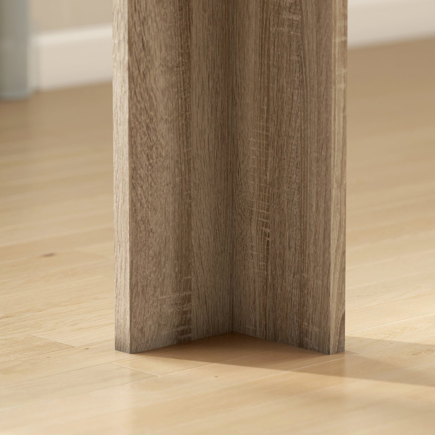 Uitschuifbare Eettafel – Eikenhouten Tafel – Eettafel Verlengbaar – Uitklapbare Tafel – Houten Eettafel – Van 180 Tot 260 cm – Geschikt Voor 6 Tot 10 Personen
