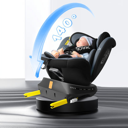 Autozitje – Autostoel – Zitverhoger – Booster – ISOFIX Bevestiging – 360° Draaibaar – Groeit Mee 40-150 cm – i-Size Veiligheid ECE R129
