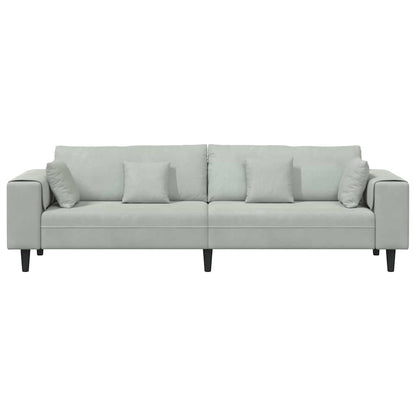 Bankstel – Bank – Hoekbank – Tweezitsbank – Velvet Sofa – Wijnrood – Inclusief Ottomaan – Stevig Houten Frame