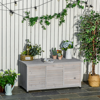 Tuinbox – Kussenbox – Opbergbox – Tuinkist – Tuinopbergkast – Weerbestendig – Stevig Vurenhout – Flip-Top Deksel – Waterdichte Coating – Antislip Voeten