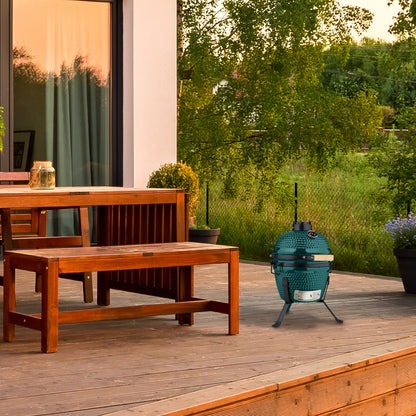 Houtskoolbarbecue – BBQ Grill – Barbecuewagen – Tuinbarbecue – Buitenbarbecue – Ruim Grilloppervlak Met 2 Roosters – Verstelbare Houtskooltray In 4 Hoogtes