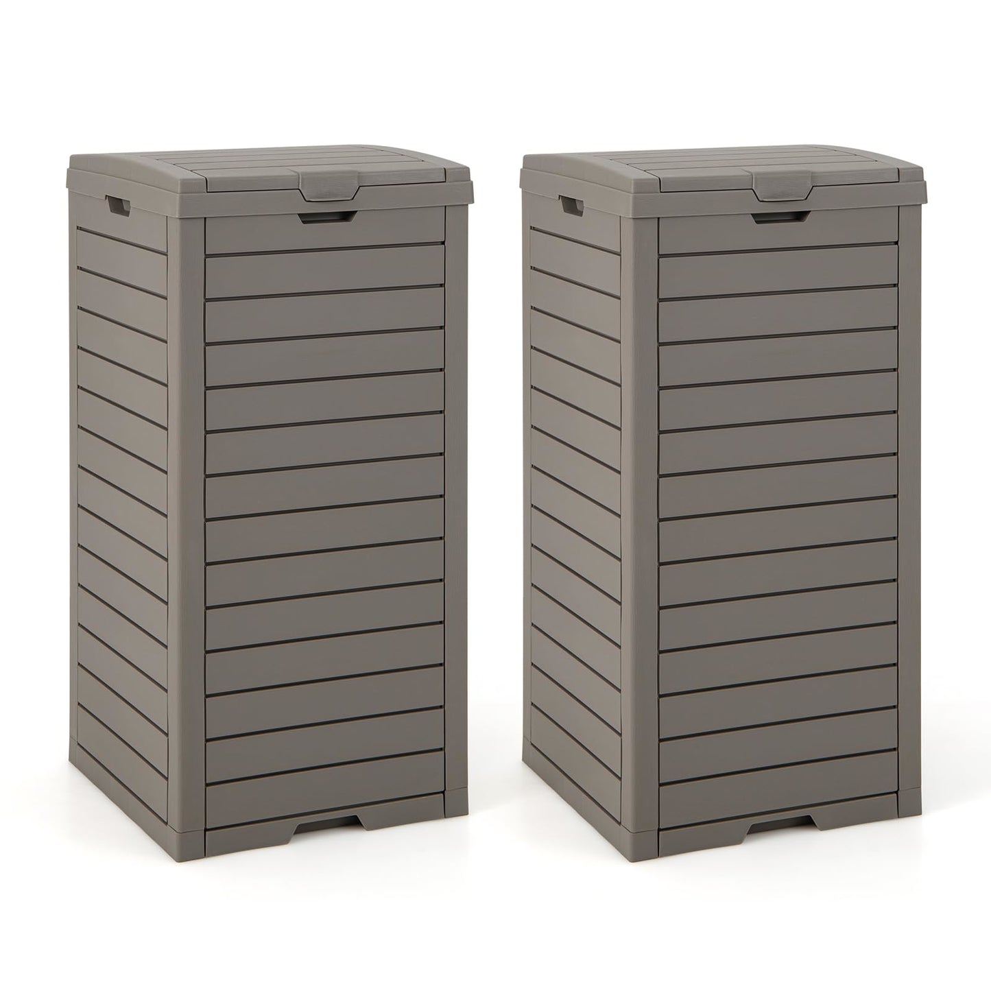 Grote Afvalcontainer – Buitenbak – Afvalemmer – Vuilnisbak – Prullenbak – Set van 2 – 31 Gallon Inhoud – Uitneembare Vloeistoflade