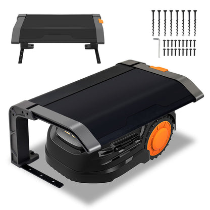 Robot Lawn Mower Garage, Folding Lawn Mower Garage, Garage for Robot Lawn Mowers, 72 x 56 x 36 cm, Easy Assembly, with Metal Feet, UV Protection