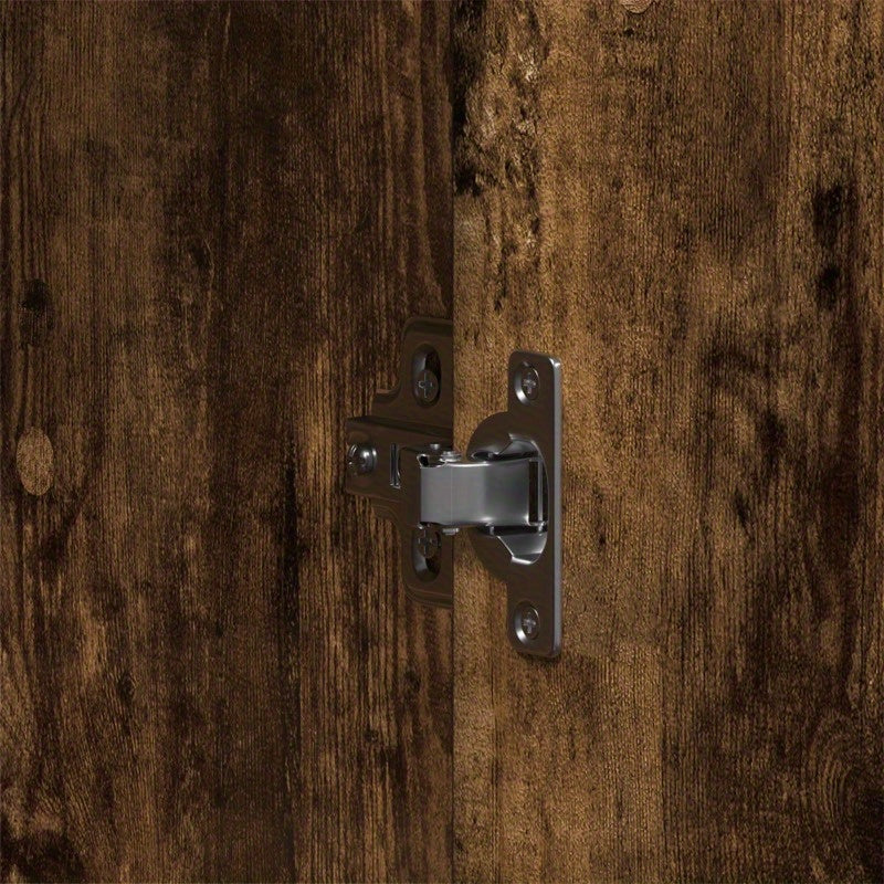 Kledingkast Modern – Garderobekast – Linnenkast – Kasten – Bergkast – Smoked Oak Finish – Ruimtebesparend Ontwerp (55x25x189 cm)