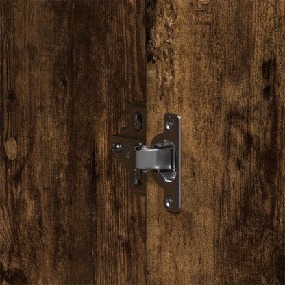 Kledingkast Modern – Garderobekast – Linnenkast – Kasten – Bergkast – Smoked Oak Finish – Ruimtebesparend Ontwerp (55x25x189 cm)