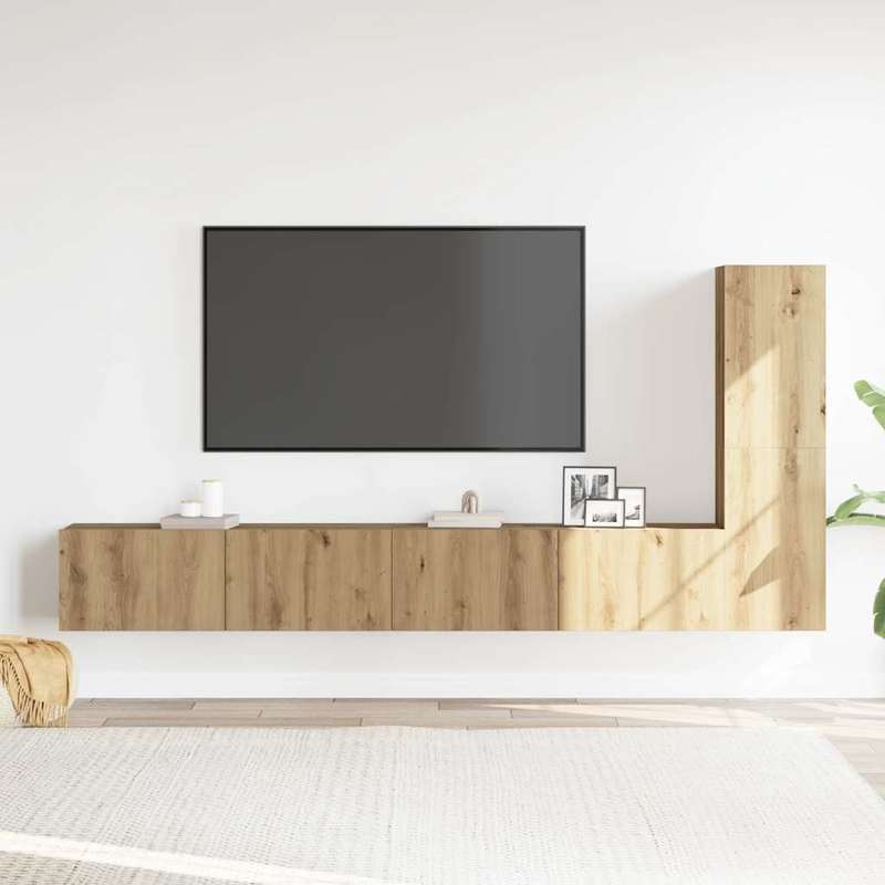 TV Meubel – TV Kast – TV Meubelset – Wandmeubel – Opbergkast – Massief Eikenhout – Wandmontage – Ruimtebesparend Design