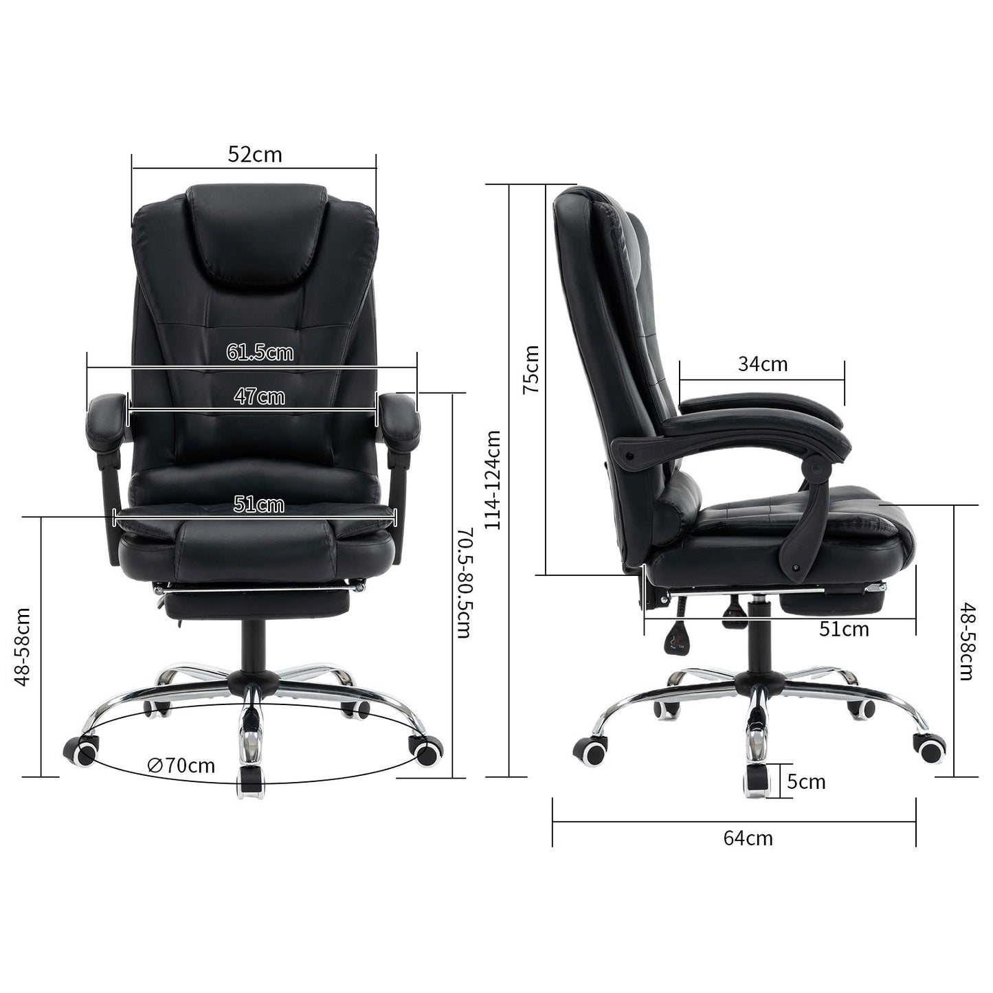 Bureaustoel – Office Chair – Gamestoel – Draaistoel – Computerstoel – Met Geheugenschuim Zitting – Ingebouwde Uittrekbare Voetsteun – Verstelbare Armleuningen – Beige