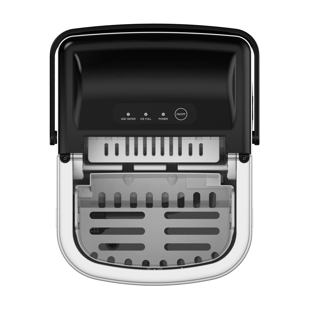 IJsblokjesmaker – IJsmachine – IJsblokjesmaker Compact – IJsblokjesmachine Draagbaar – IJsklontjesmaker – Stil In Gebruik – 12-15 Kg Per Dag Capaciteit – 8-10 Minuten Snelle Productie