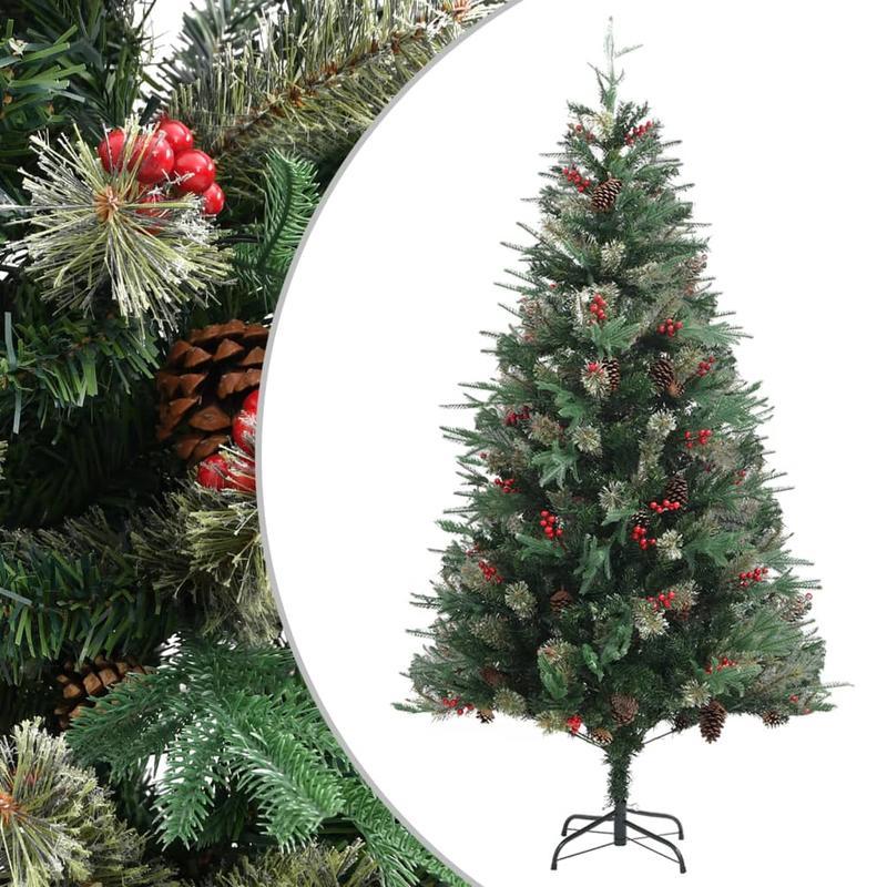 Kerstboom – Kunstkerstboom – Decoratieve Kerstboom – Groene Boom – Den – 195 cm Groot – Realistisch PVC & PE Materiaal