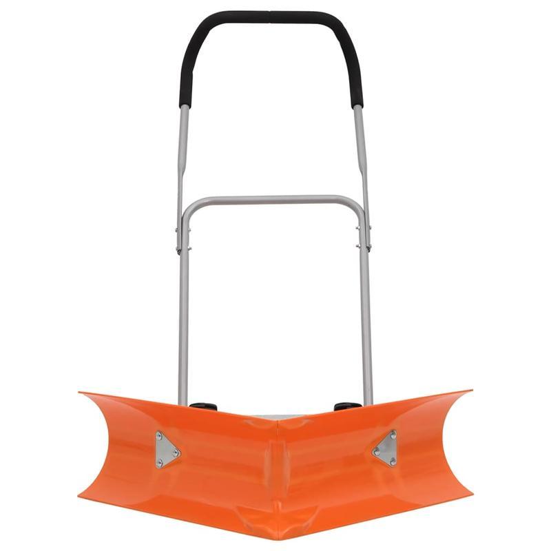 High quality snow shovelDouble Angle Snow Shovel Extendable Handle Orange Steel