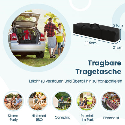 Pop-Up Paviljoen – Vouwtent – Tuinpaviljoen – Partytent – Zonnetent – 3 x 4 Meter – Hoogte Verstelbaar – UV Bescherming 50+