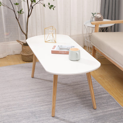 Lage Tafel – Bijzettafel – Salontafel – Sofa Tafel – Centrale Tafel – Massief Eikenhouten Poten – 110x50x45 cm