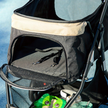 Huisdierwagen – Dierenbuggy – Kattenbuggy – Hondenbuggy – Wandelwagen – Opvouwbaar – Met Regenhoes – Stevig Metalen Frame – Geschikt Tot 10 kg