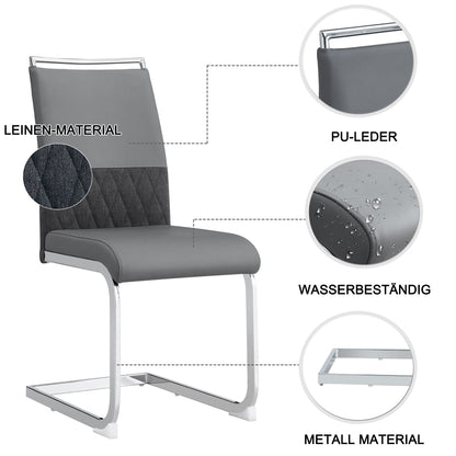 Opbergkast – Dressoir – Kast – Bergmeubel – Kastenwand – Zwart – Modern Design – Verstelbare Planken – Hoogwaardig MDF Metalen Poten