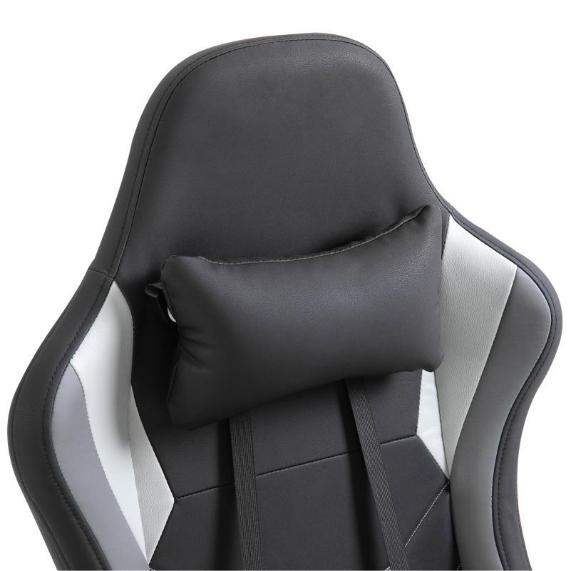 Ergonomische Gamingstoel – Gamingstoel – Bureaustoel – Gamestoel – Computerstoel – Verstelbare Hoofdsteun – Lendensteun – Polyester Vulling – Draagvermogen 120 kg