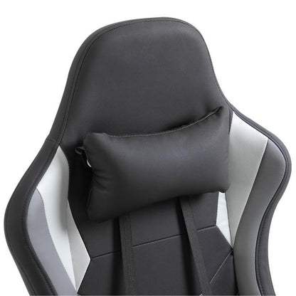 Ergonomische Gamingstoel – Gamingstoel – Bureaustoel – Gamestoel – Computerstoel – Verstelbare Hoofdsteun – Lendensteun – Polyester Vulling – Draagvermogen 120 kg