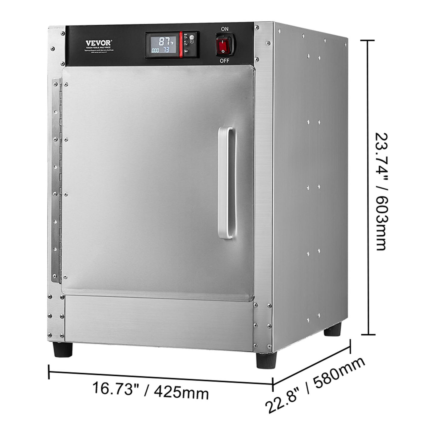 Voedselwarmer – Warmhoudkast – Hotbox – Eten Warmer – Food Cabinet – 4-laags – 201 RVS Behuizing – 360° Luchtcirculatie Met Waterschotel