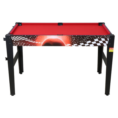14 in 1 Multifunctional Game Table | Billiards, Table Tennis, Air Hockey & 11 More Games | Perfect for Gatherings & Parties, Adult Indoor Entertainment Essential, Made of Wood, Red Color