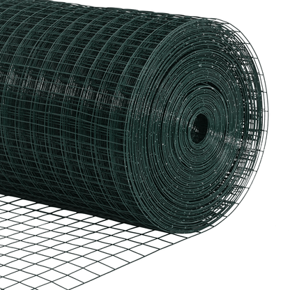Recinzione in Rete Saldati con 13 Picchetti Verde 1.6 x 2.5m Acciaio