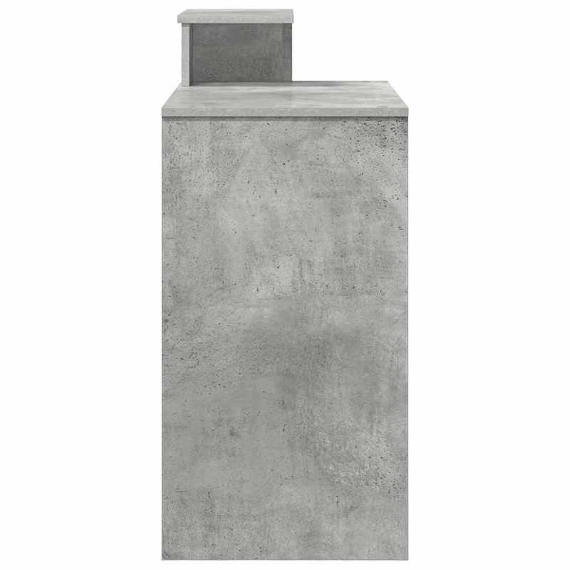 Modern Bureau – Werkplek Meubel – Schrijfdesk – Studiebureau – Thuiswerkplek – Ruim Werkblad 106x40 cm – Stevige Duurzame Constructie – Grijs
