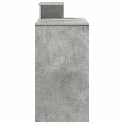 Modern Bureau – Werkplek Meubel – Schrijfdesk – Studiebureau – Thuiswerkplek – Ruim Werkblad 106x40 cm – Stevige Duurzame Constructie – Grijs