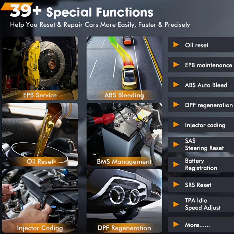 OBD2 Scanner – Autodiagnose Tool – Foutcode Uitlezer – Diagnose Scanner – Auto Scanner – 7 Resetfuncties – Levenslange Wifi Updates