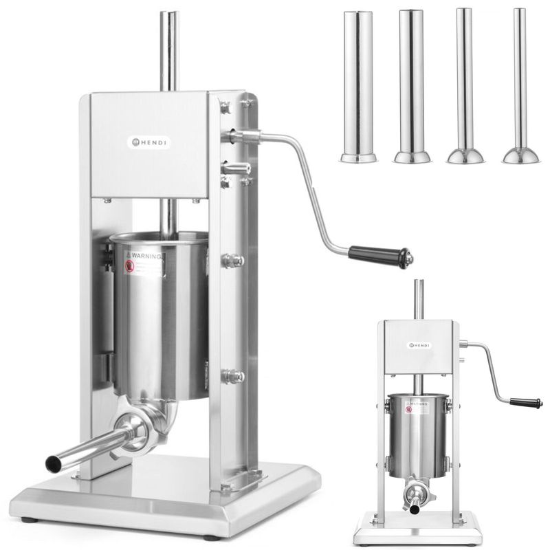 Verticale Worstenvuller – Worstenmaker – Worstenvulmachine – Worstpers – Worstmaker – RVS 3 Liter – Tweesnelheidssysteem