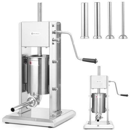 Verticale Worstenvuller – Worstenmaker – Worstenvulmachine – Worstpers – Worstmaker – RVS 3 Liter – Tweesnelheidssysteem