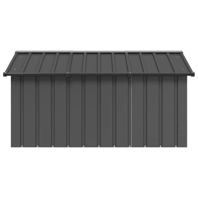 Dog house Anthracite 116.5x153x81.5cm Galvanized steel Easy to clean and portable ventilation design