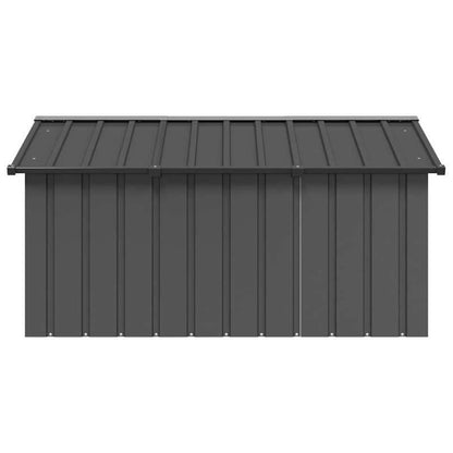 Dog house Anthracite 116.5x153x81.5cm Galvanized steel Easy to clean and portable ventilation design