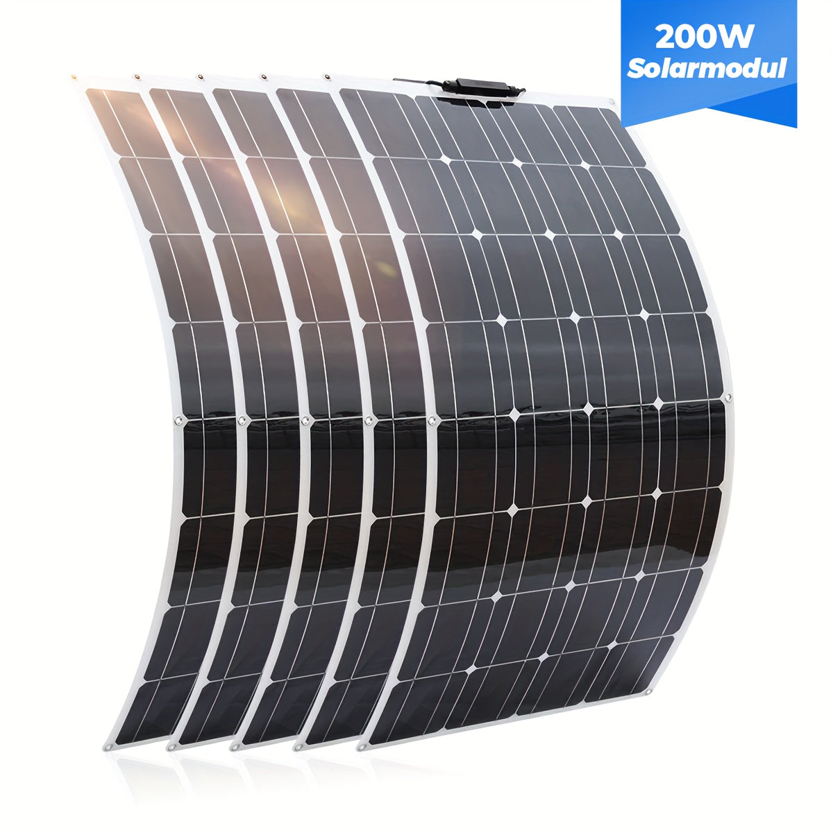 Zonnepaneel 200W – Solar Paneel – Flexibel Panneel – Monokristallijn – Opvouwbaar – Ultralicht Design – 12V Output – Weerbestendig Aluminium Frame