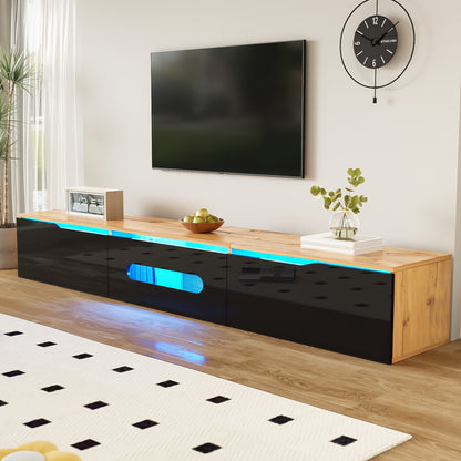 TV-meubel – TV-kast – TV-dressoir – TV-standaard – TV-bank – Hoogglans Afwerking – 180 cm Breed – Muur- en Vloerbevestiging