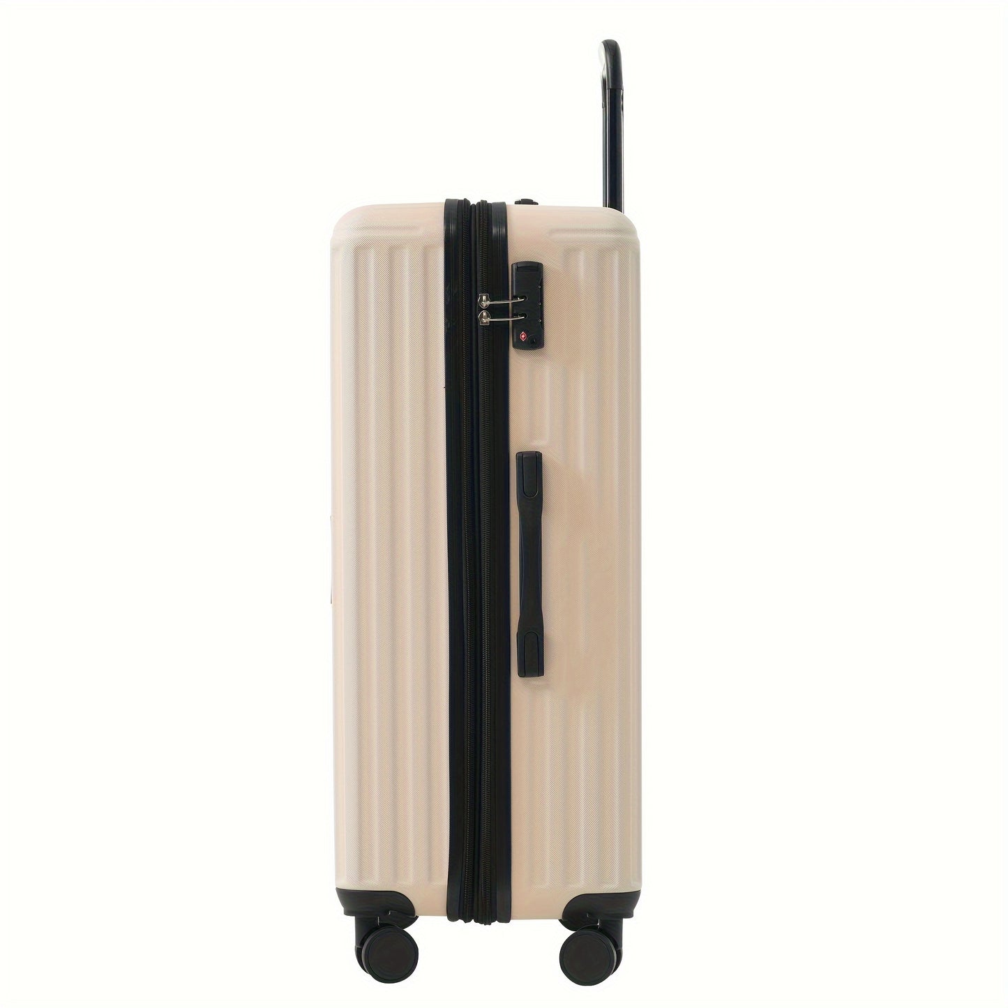 Kofferset – Reiskoffer Set – Hard-shell Koffer – Spinner Koffer – Bagage Set – Beige – 4-delige Set S-M-L-XL – ABS Materiaal – TSA Cijferslot