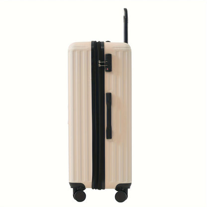 Kofferset – Reiskoffer Set – Hard-shell Koffer – Spinner Koffer – Bagage Set – Beige – 4-delige Set S-M-L-XL – ABS Materiaal – TSA Cijferslot